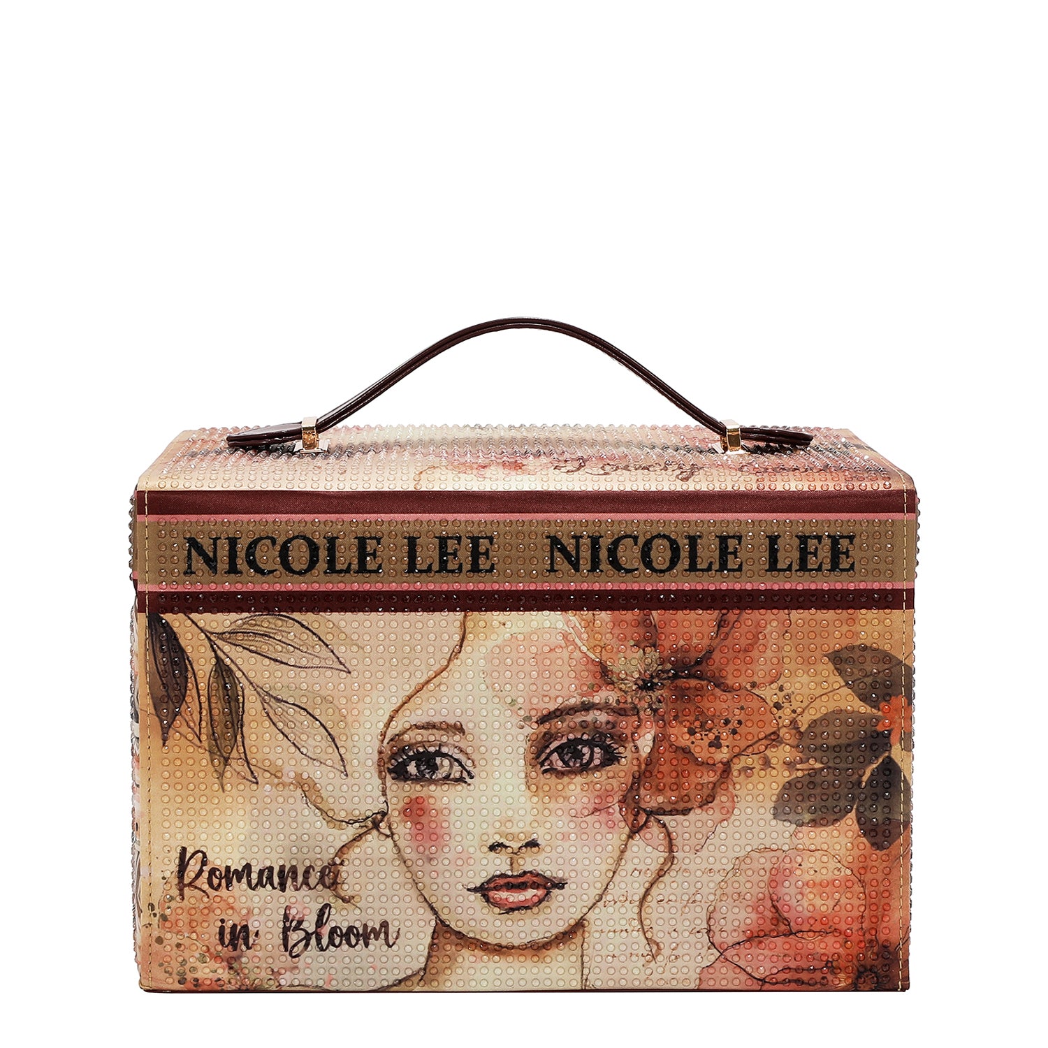 LARGE RHINESTONE JEWELRY BOX