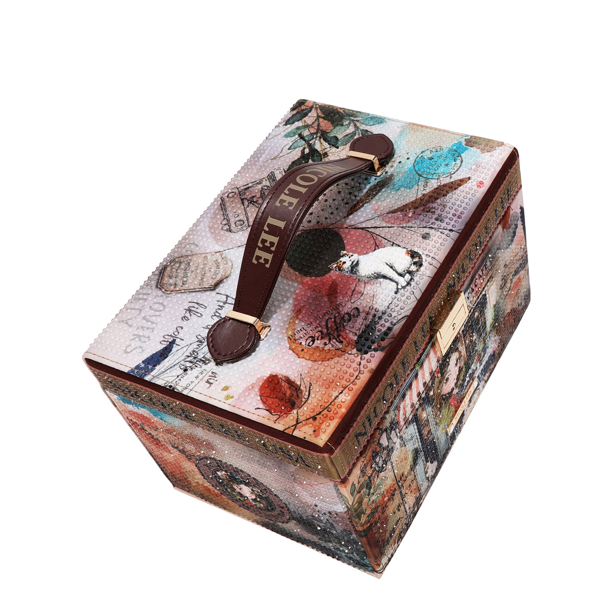 LARGE RHINESTONE JEWELRY BOX