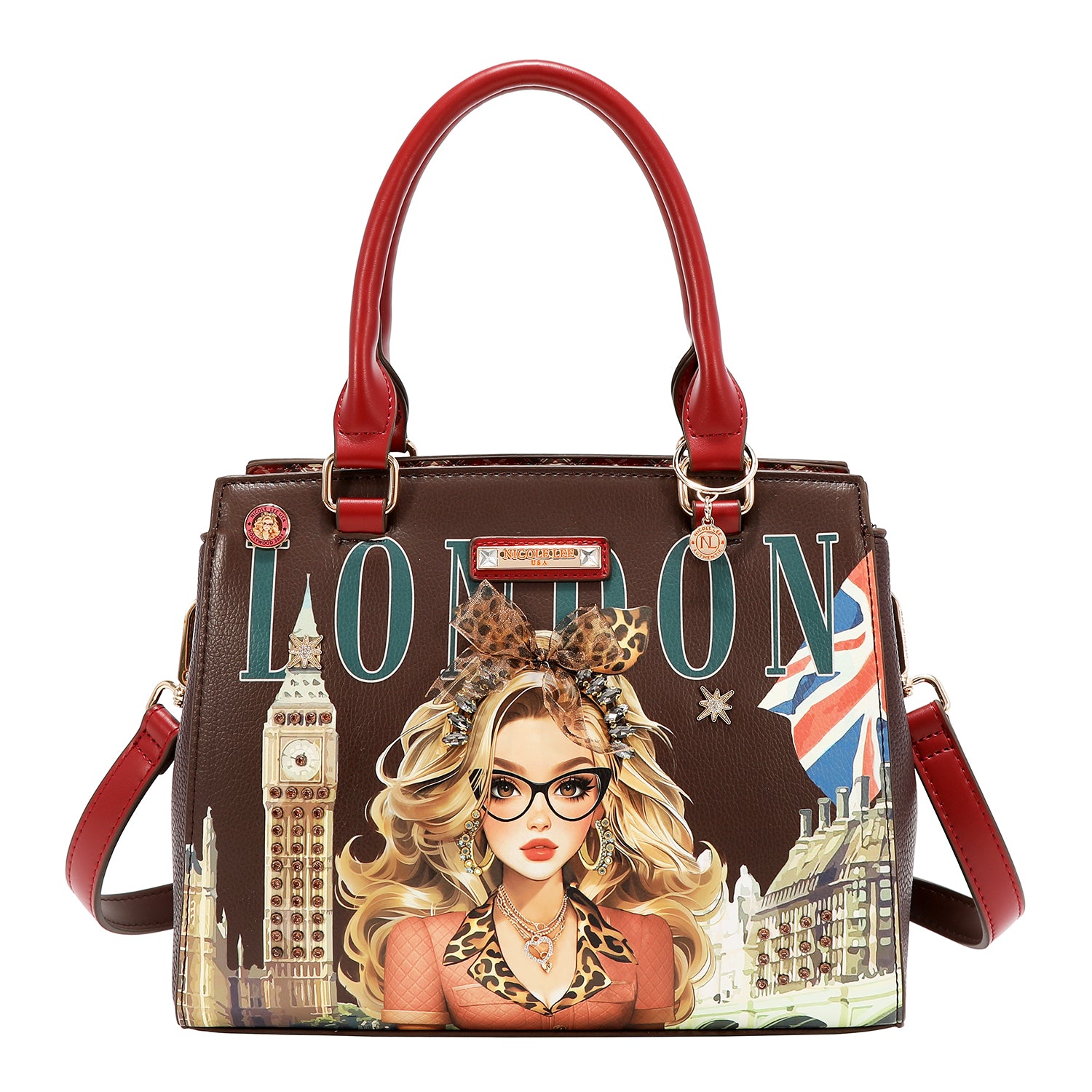 LONDON EYE SATCHEL BAG