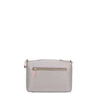 OUR GRACIE CROSSBODY BACK ZIP POCHET MADE WITH VEGAN LEATHER EXTERIOR.