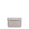 OUR GRACIE CROSSBODY BACK ZIP POCHET MADE WITH VEGAN LEATHER EXTERIOR.