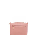 OUR GRACIE CROSSBODY BACK ZIP POCHET MADE WITH VEGAN LEATHER EXTERIOR.