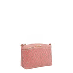 OUR GRACIE CROSSBODY WITH LACER-CUT AND RHINESTONES DETAILS IN COLOR PINK