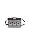 OUR GRACIE CROSSBODY WITH LACER-CUT AND RHINESTONES DETAILS IN COLOR BLACK