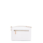 OUR GRACIE CROSSBODY BACK ZIP POCHET MADE WITH VEGAN LEATHER EXTERIOR.