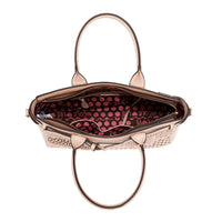 GEOMETRIC CUTOUT SATCHEL BAG