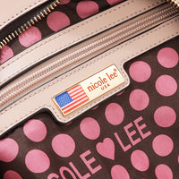 GEOMETRIC CUTOUT SATCHEL BAG