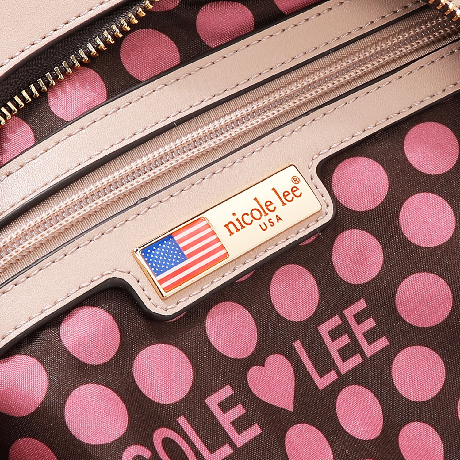 GEOMETRIC CUTOUT SATCHEL BAG