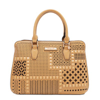 GEOMETRIC CUTOUT DOME BAG