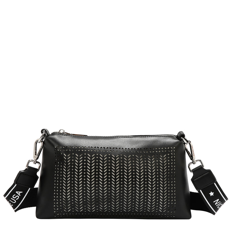 GEOMETRIC CUTOUT 2 PIECE TOTE BAG