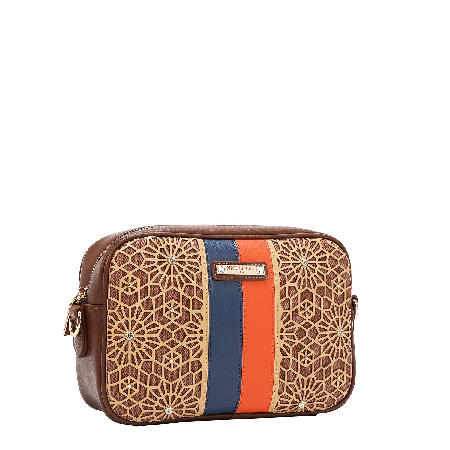 GEOMETRIC LASER CUT CROSSBODY BAG
