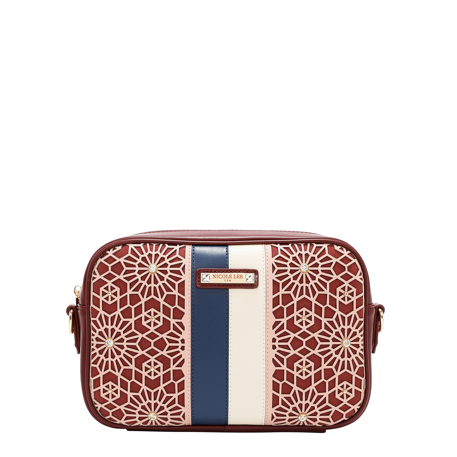 GEOMETRIC LASER CUT CROSSBODY BAG