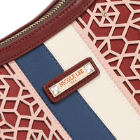 GEOMETRIC LASER CUT HOBO BAG