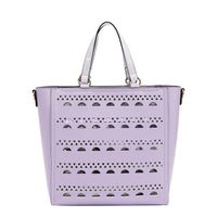 SILVER POP STUD TOTE BAG