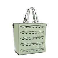 SILVER POP STUD TOTE BAG