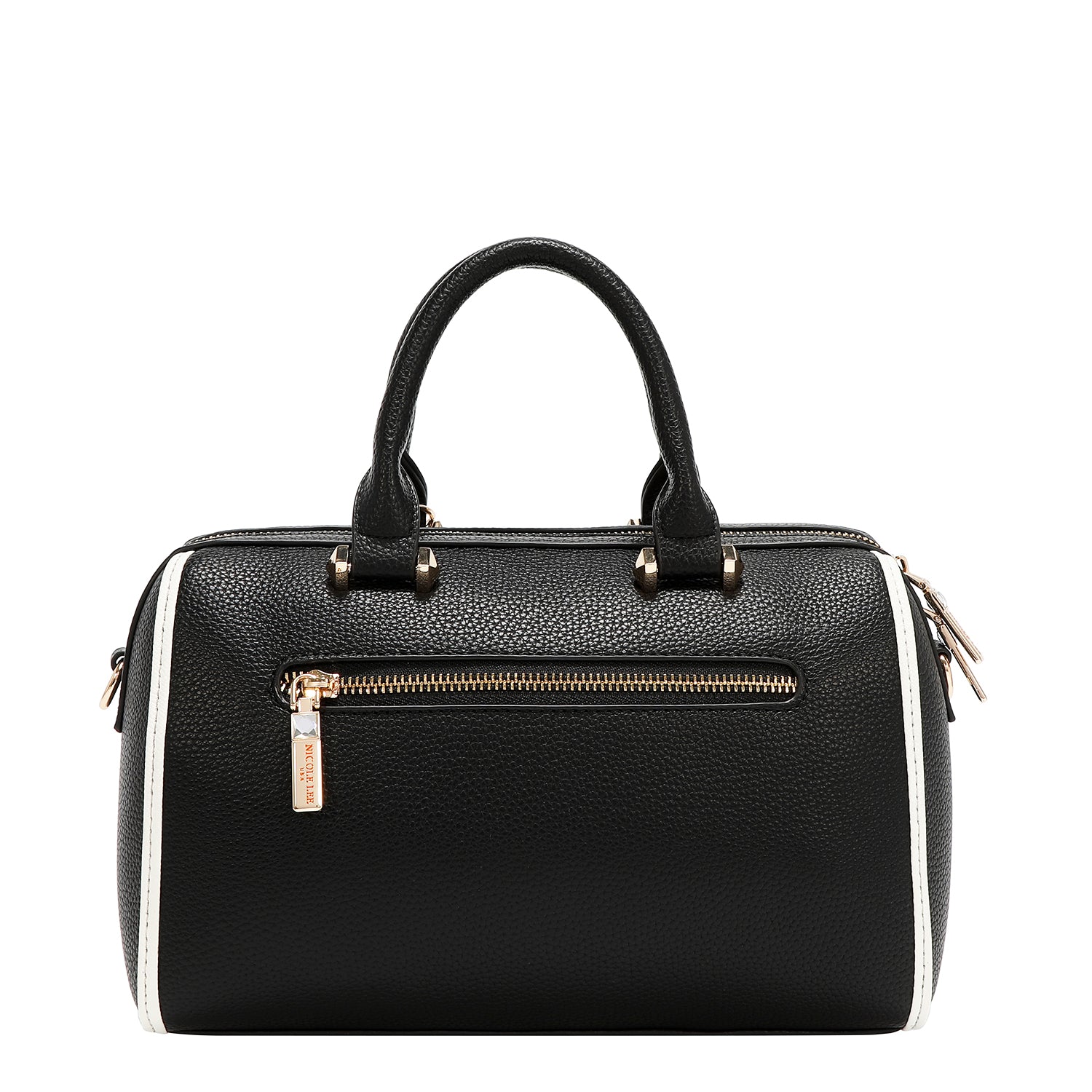 NICOLE MONOGRAM BOSTON BAG