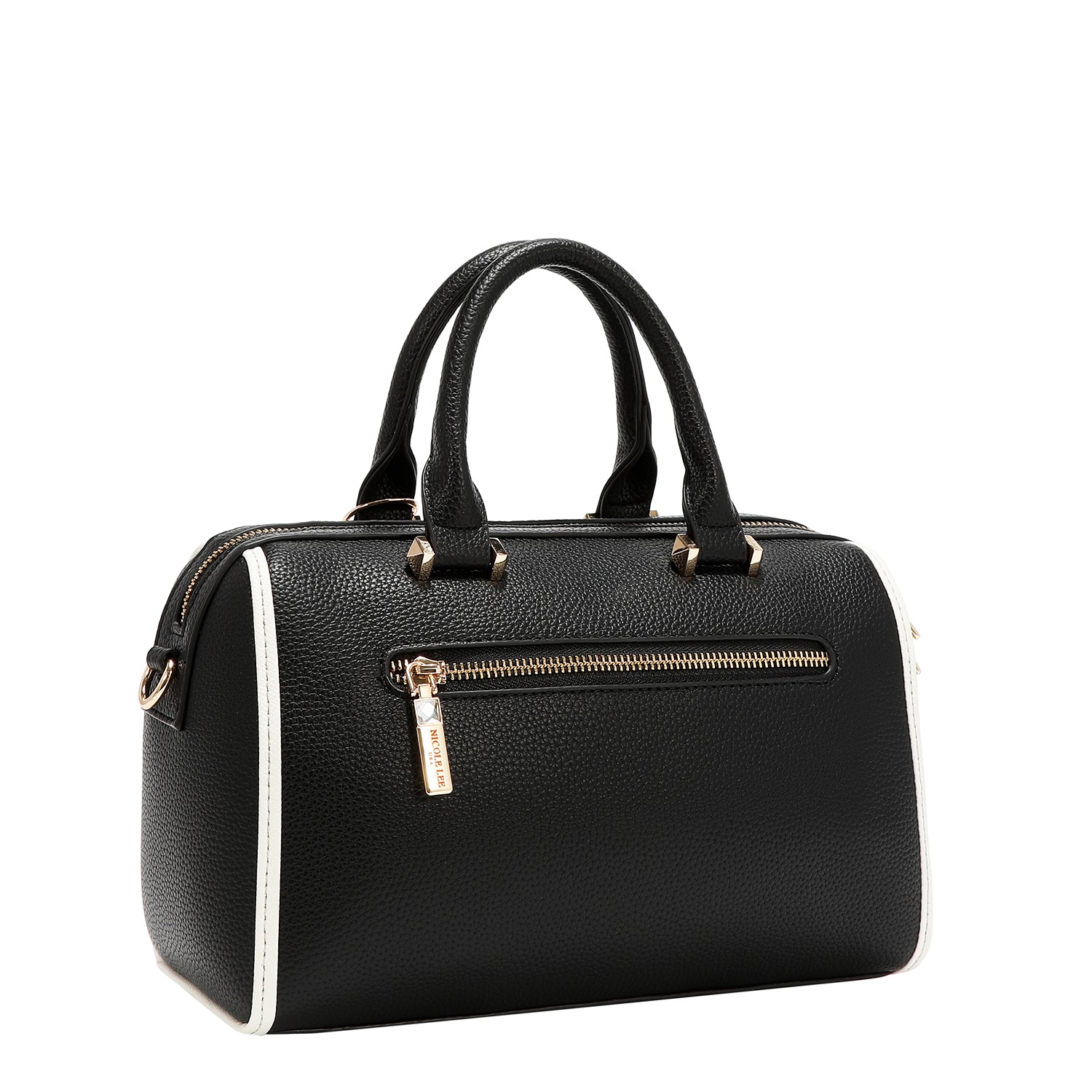 NICOLE MONOGRAM BOSTON BAG