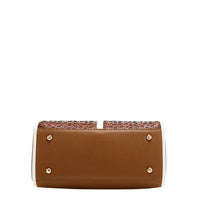 NICOLE MONOGRAM BOSTON BAG
