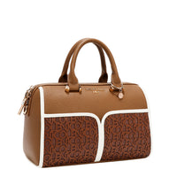 NICOLE MONOGRAM BOSTON BAG