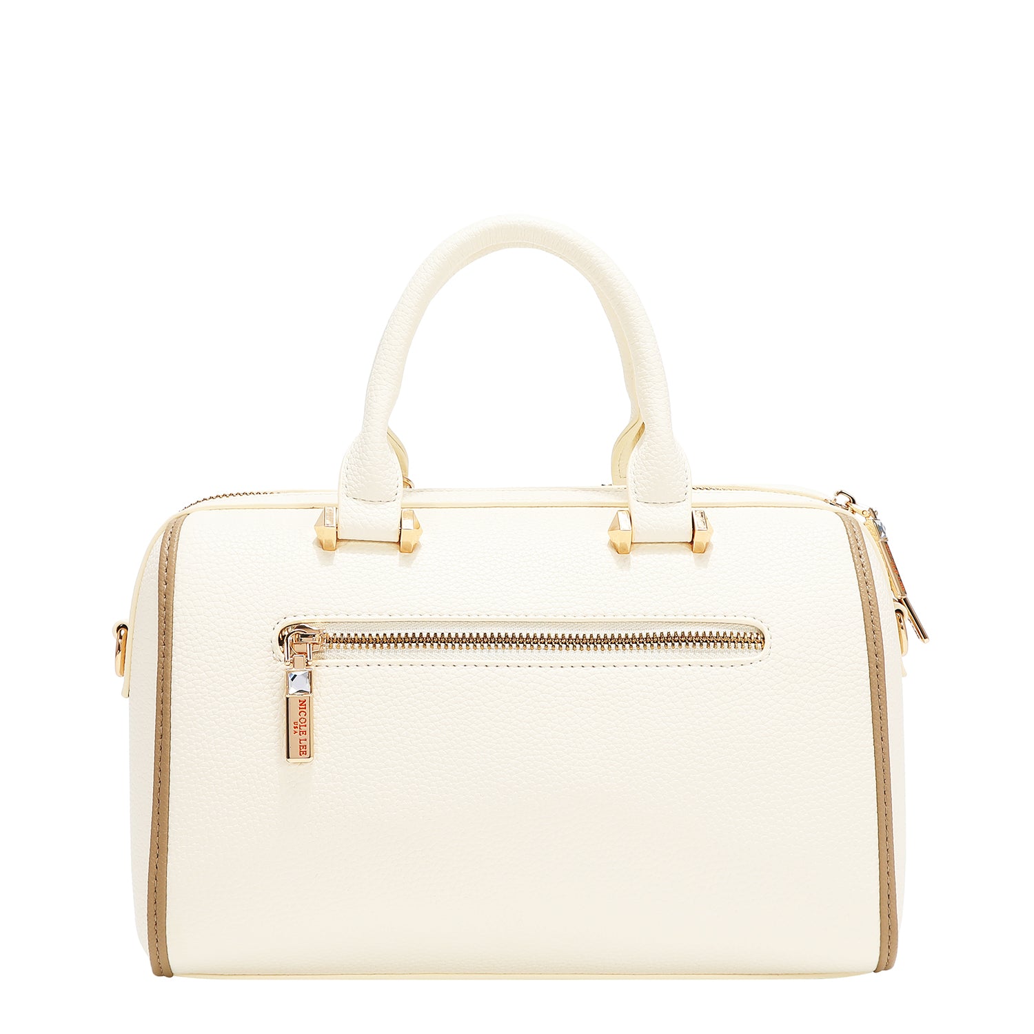 NICOLE MONOGRAM BOSTON BAG