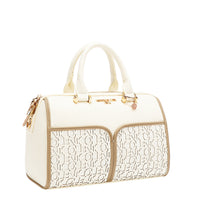 NICOLE MONOGRAM BOSTON BAG