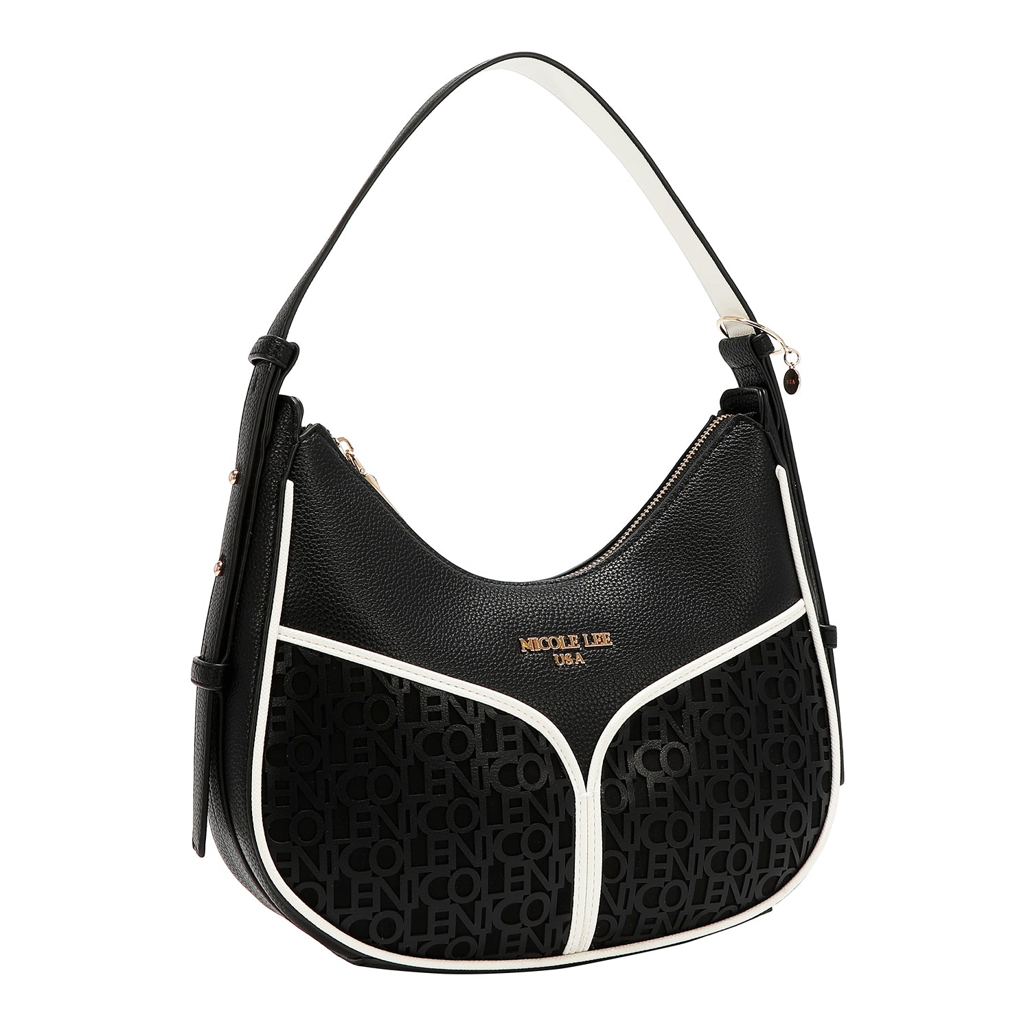 NICOLE MONOGRAM SHOULDER BAG