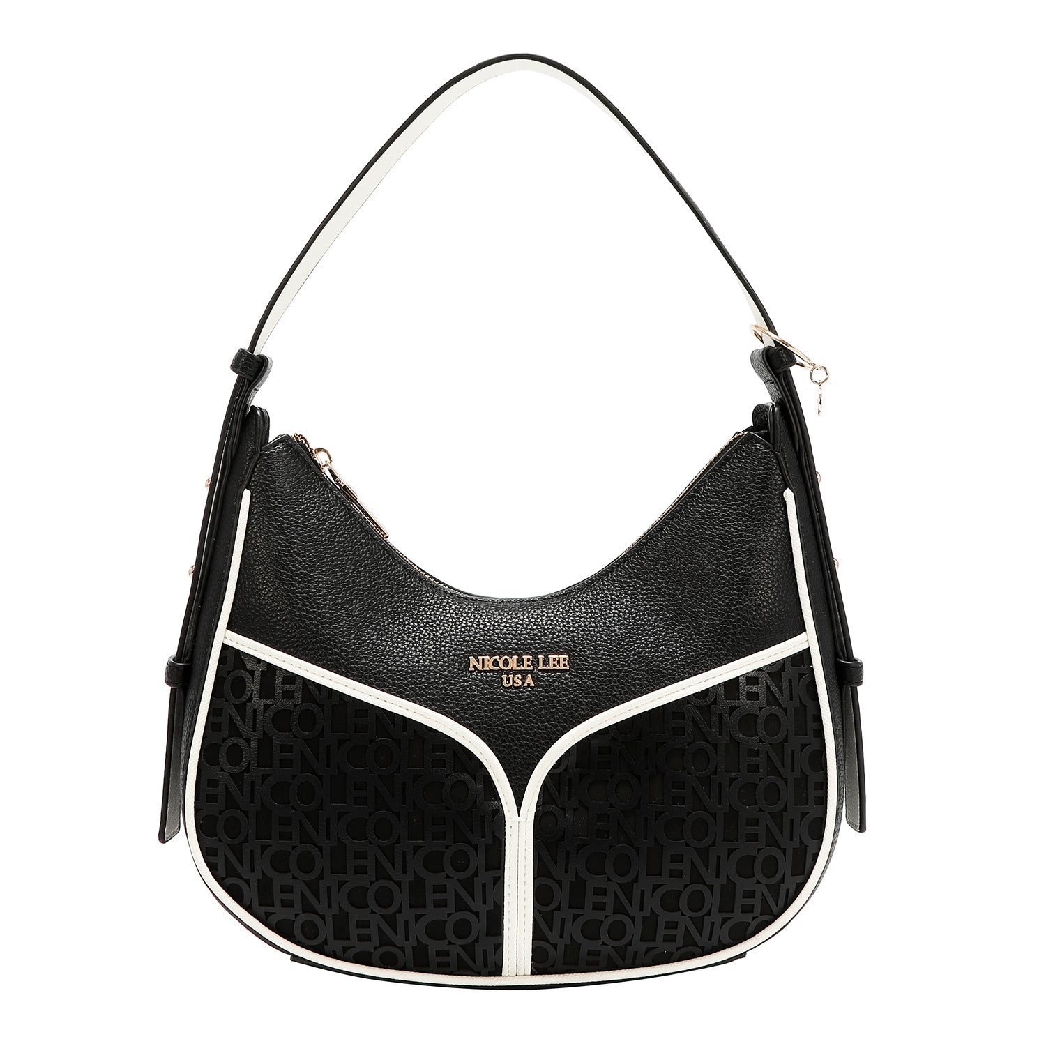 NICOLE MONOGRAM SHOULDER BAG