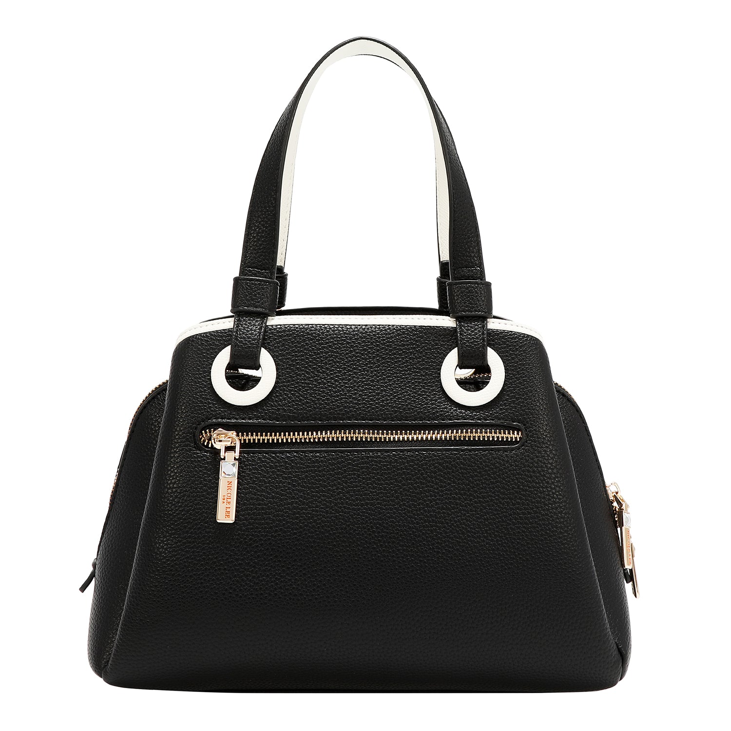 NICOLE MONOGRAM SATCHEL BAG