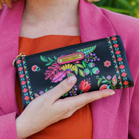 SNAP CLOSURE LAYERED WALLET