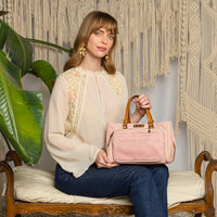 URBAN TEXTURE SATCHEL BAG