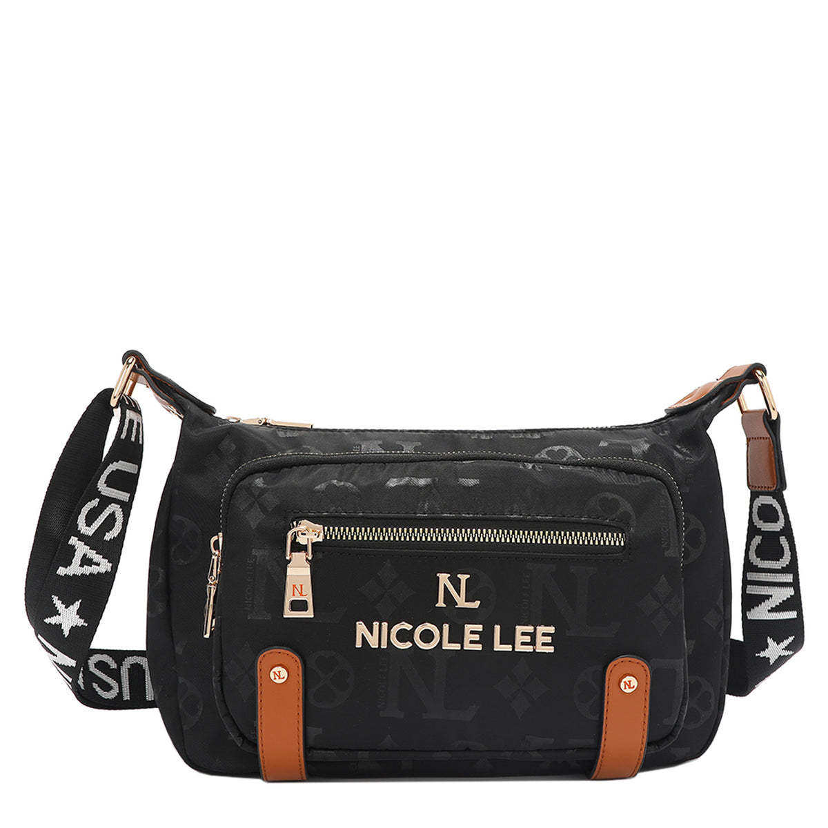 OUR NICOLE LEE IN OUR MARGOT SHOULDER BAG DESIGN IN COLOR BLACK. 