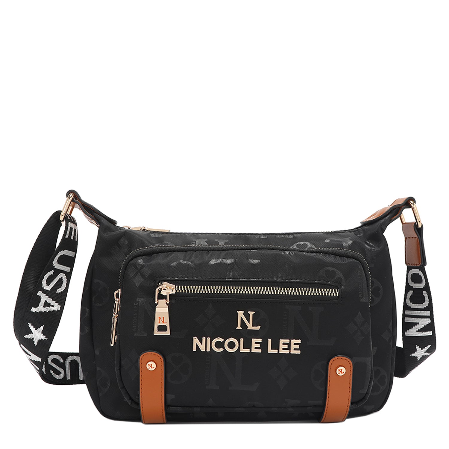 OUR NICOLE LEE IN OUR MARGOT SHOULDER BAG DESIGN IN COLOR BLACK. 
