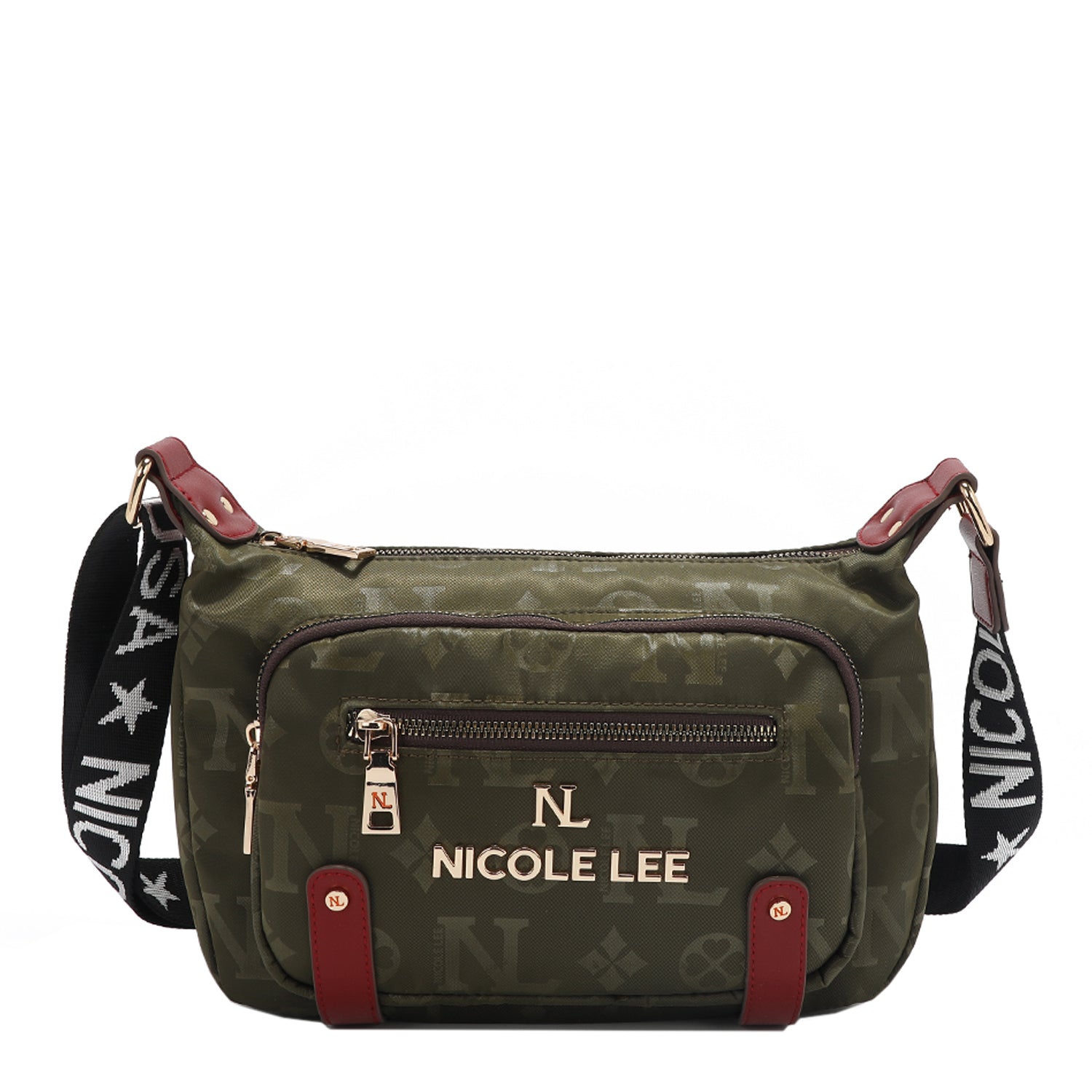 OUR NICOLE LEE IN OUR MARGOT SHOULDER BAG DESIGN IN COLOR OLIVE. 