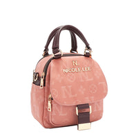 OUR NICOLE LEE MARGOT MULTI-WEAR DOME BAG IN PINK. 