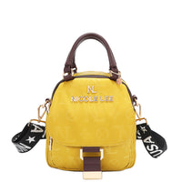 OUR NICOLE LEE MARGOT MULTI-WEAR DOME BAG IN YELLOW WITH STRAPS