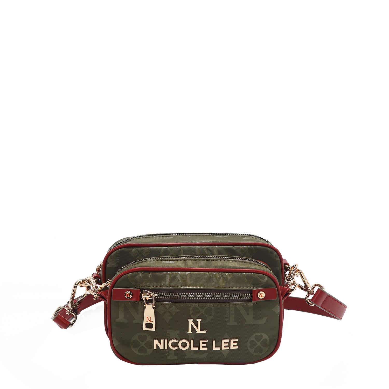 OUR NICOLE LEE MARGOT 2 PIECE CROSSBODY IN OLIVE.