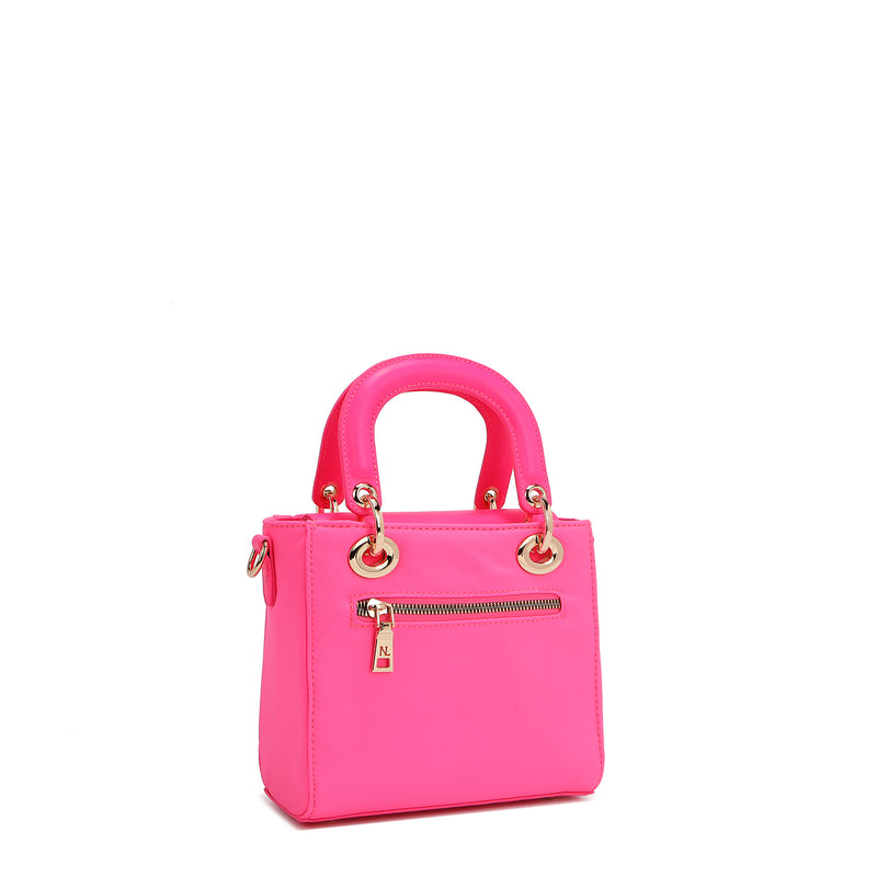 COLOR PATCH TOP HANDLE HANDBAG