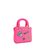 COLOR PATCH TOP HANDLE HANDBAG