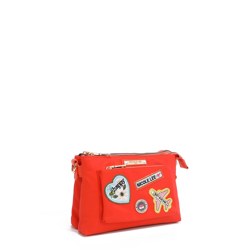 COLOR PATCH ACCORDION CROSSBODY