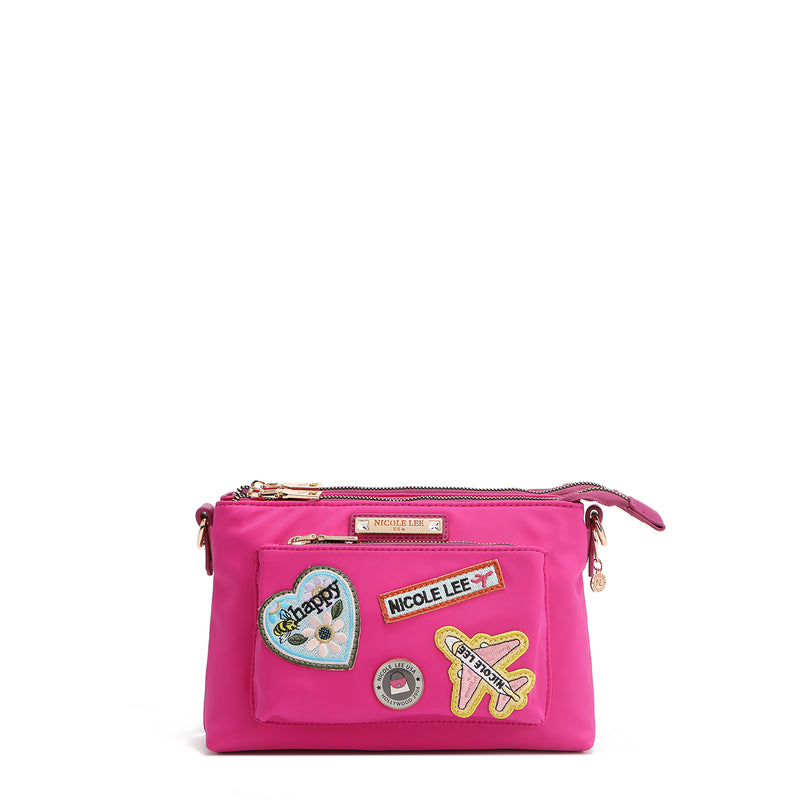 COLOR PATCH ACCORDION CROSSBODY