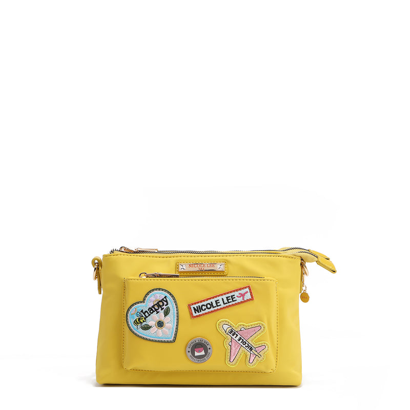 COLOR PATCH ACCORDION CROSSBODY