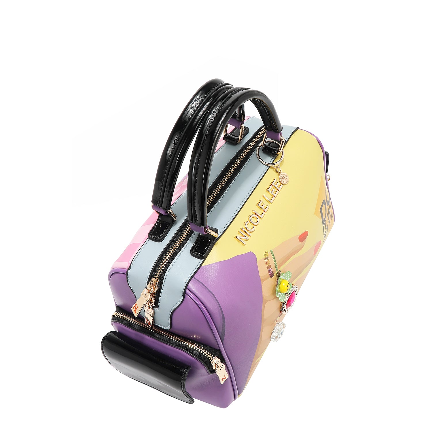 OUR NICOLE LEE HANDBAG IN OUR NAIL POLISH DESING.