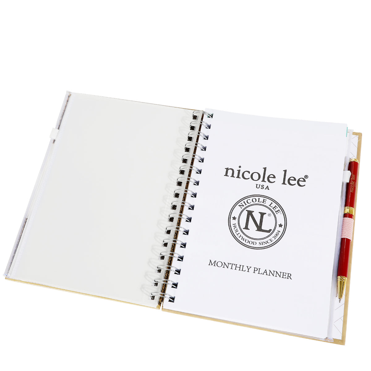 SPIRAL PLANNER WITH ZIP POCKET & STICKY NOTES