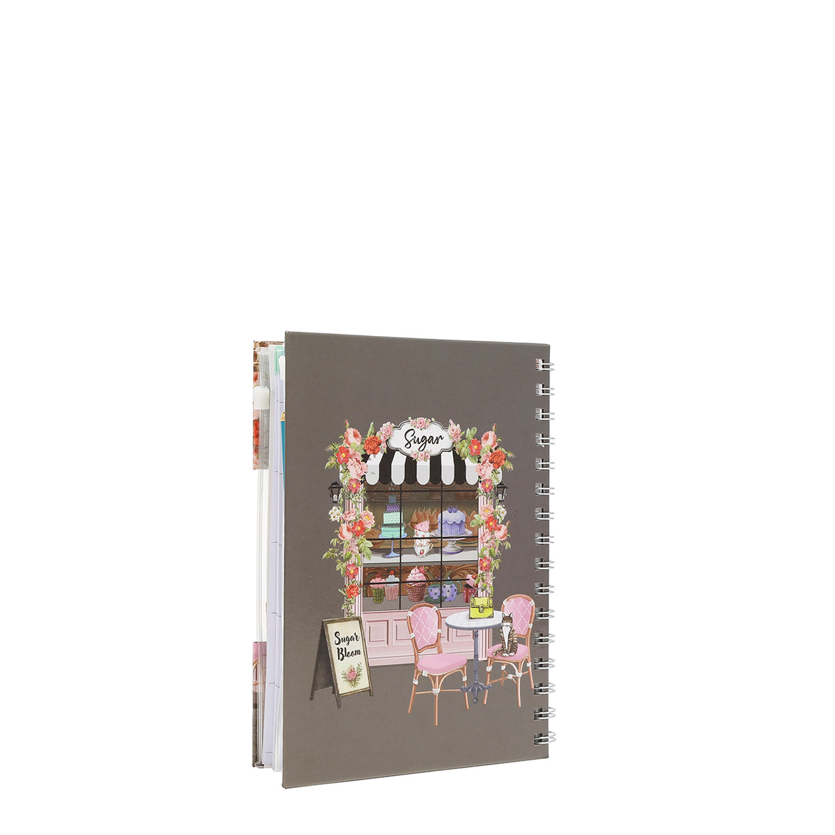 SPIRAL PLANNER WITH ZIP POCKET & STICKY NOTES