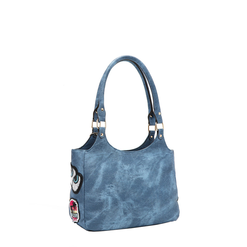 MULTI PATCH SHOULDER BAG