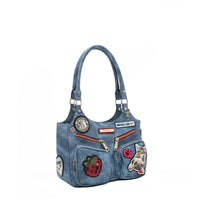 MULTI PATCH SHOULDER BAG