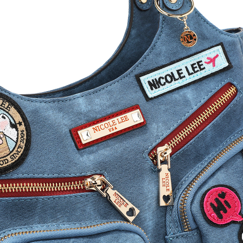 MULTI PATCH SHOULDER BAG