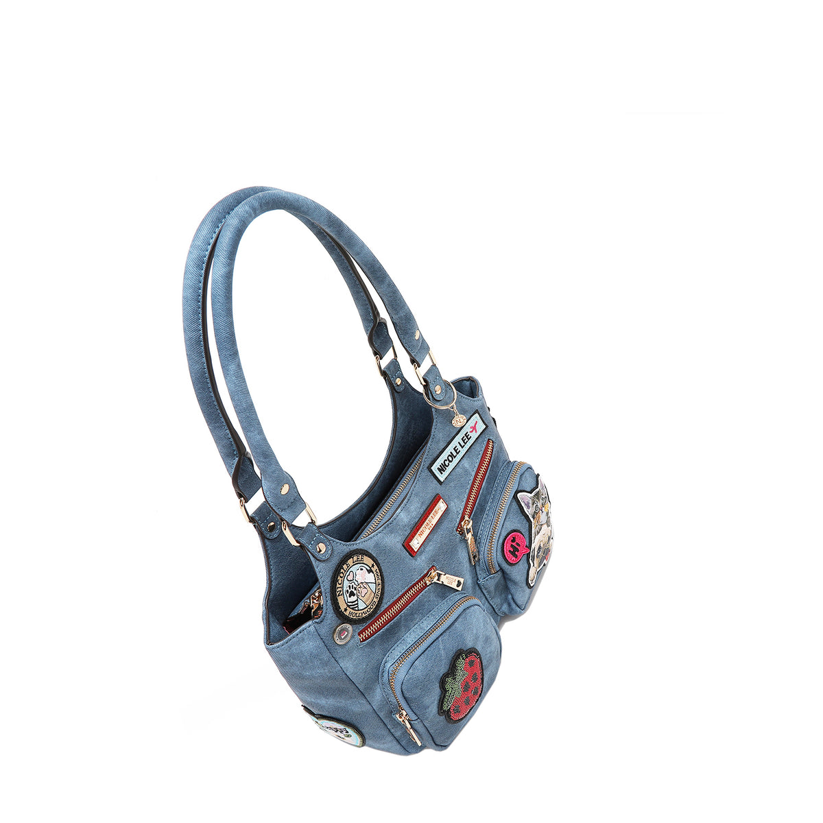 MULTI PATCH SHOULDER BAG