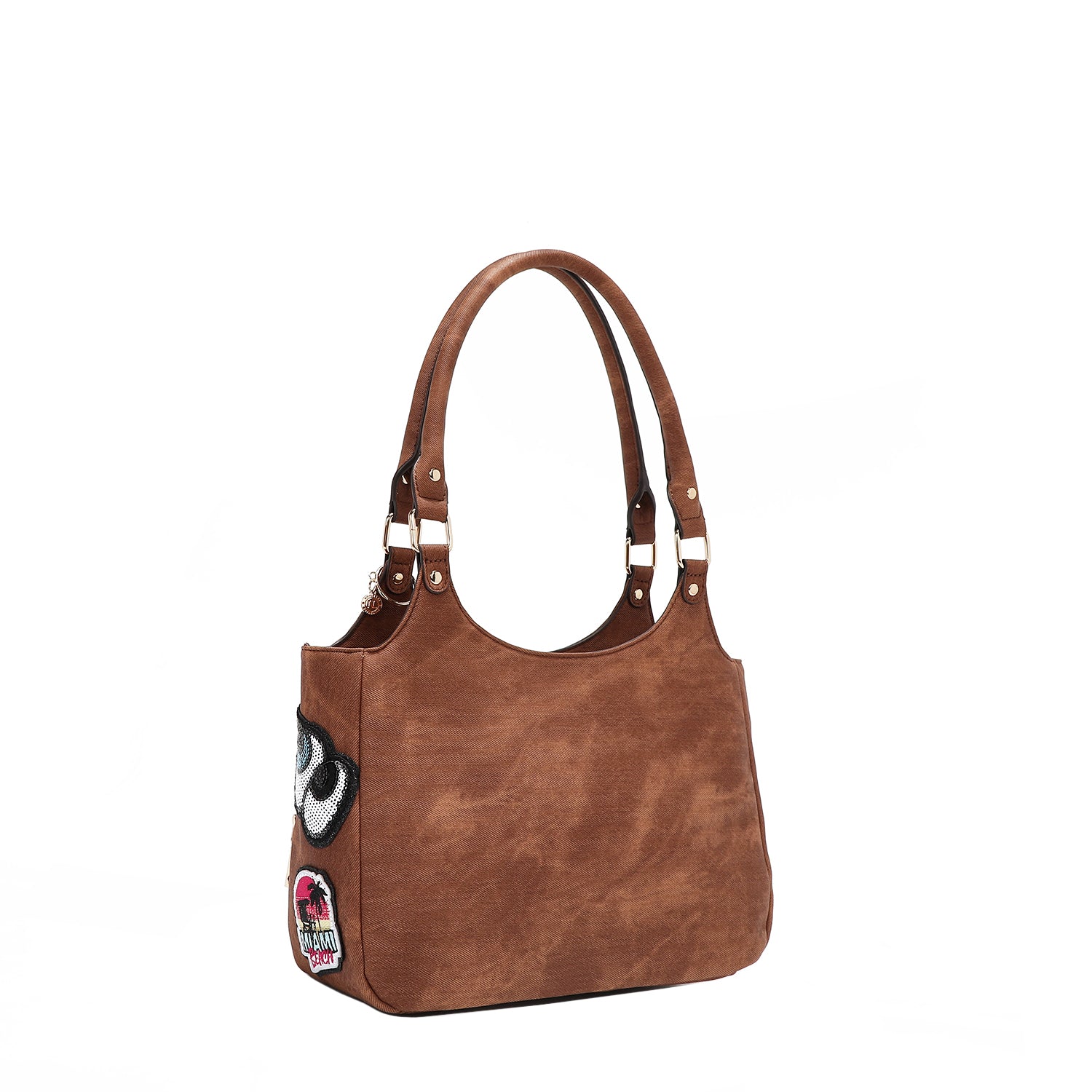 MULTI PATCH SHOULDER BAG
