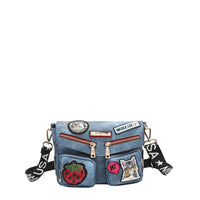 MULTI PATCH FLAP CROSSBODY